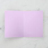 Roze  Roos Bloem Bloemen Verjaardag Kaart (Binnen)