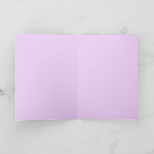 Roze Roos Bloem Bloemen Verjaardag Kaart (Binnen)