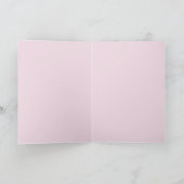 Roze Roos Bloem Bloemen Verjaardag Kaart Mum (Binnen)