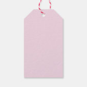Roze Roos Bloem Bloemen Waterverf Cadeaulabel (Achterkant)