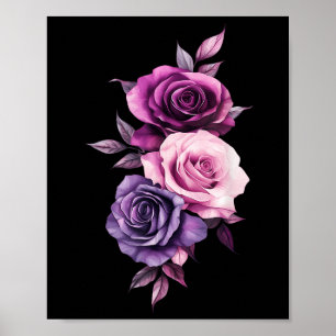 Roze Roos Bloem Botanist Tuin Bloem Roos Poster