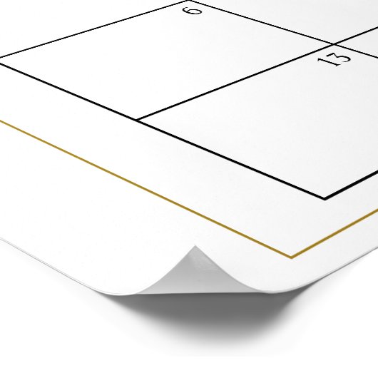 Roze Roos Bloem Guess Verwachte Bevalling Agenda Poster (Hoek)