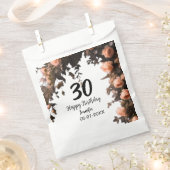 Roze roos bloem moderne 30e verjaardag bedankzakje (Geknipt)
