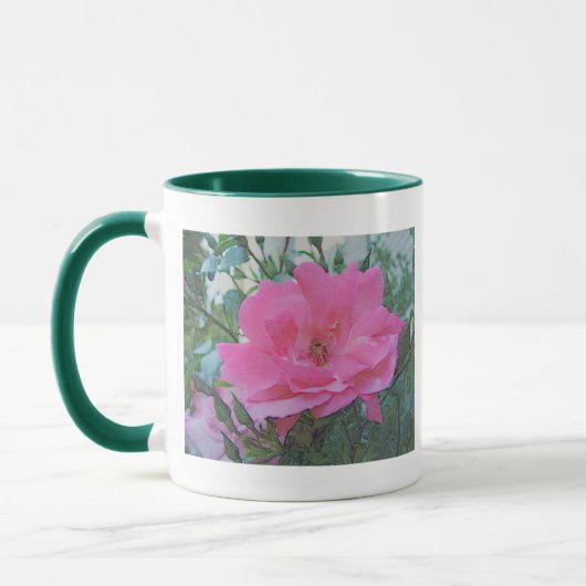 roze roos bloem mok (Links)