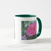 roze roos bloem mok (Voorkant rechts)