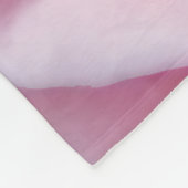 Roze roos bloem tuin meisjes kinderkamer fleece deken (Hoek)