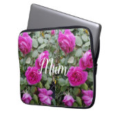  Roze  Roos Bloem Verjaardag Laptop Sleeve (Voorkant Links)