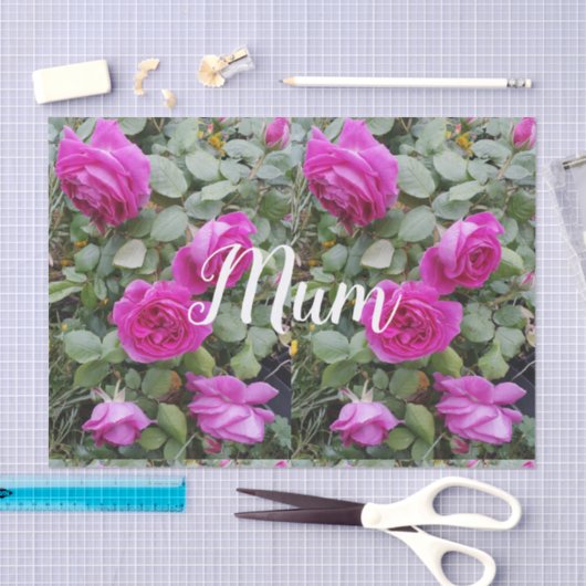  Roze  Roos Bloem Verjaardag Tissuepapier (Craft)