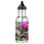 Roze Roos Bloem Verjaardag Waterfles (Rechts)