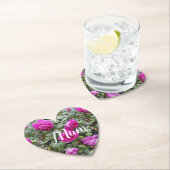  Roze  Roos Bloem Verjaardagmuis Kartonnen Onderzetters (Insitu)