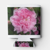 Roze  Roos bloemen Blikjeskoeler (Achterkant)