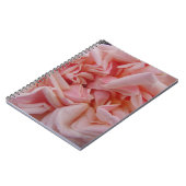 Roze Roos  bloemen Bloemen Bloemventilator Notitieboek (Linkerzijde)