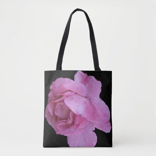  roze roos bloemen boho mode fine art tote bag (Voorkant)