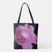  roze roos bloemen boho mode fine art tote bag (Achterkant)
