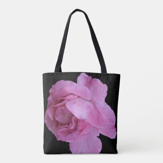 roze roos bloemen boho mode fine art tote bag (Achterkant)