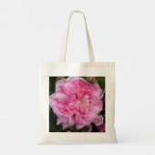 Roze  Roos bloemen Canvas tas (Achterkant)