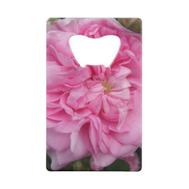 Roze  Roos bloemen Creditkaart Flessenopener