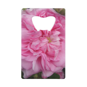 Roze  Roos bloemen Creditkaart Flessenopener
