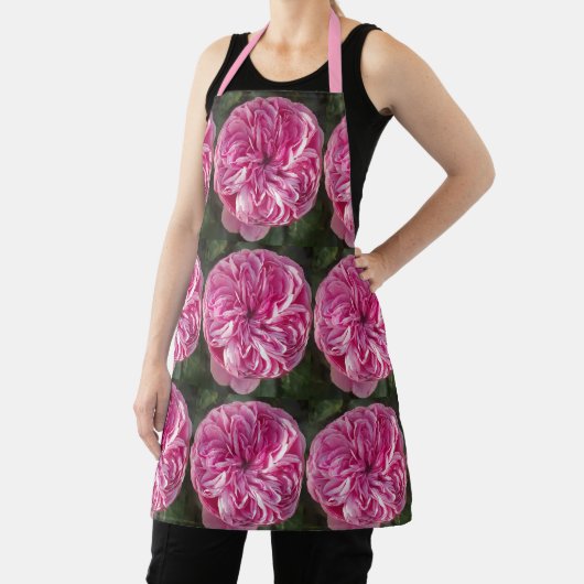 Roze  Roos bloemen Floral naam Vrouwen Apron Schort (Insitu)