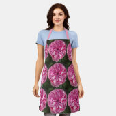 Roze  Roos bloemen Floral naam Vrouwen Apron Schort (Gedragen)