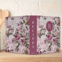  Roze Roos Bloemen Monogram Familierecept