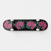 Roze Roos Bloemen Persoonlijk Skateboard (Horizontaal)