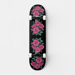 Roze Roos Bloemen Persoonlijk Skateboard