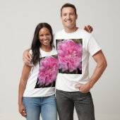 Roze  Roos bloemen T-shirt (Unisex)
