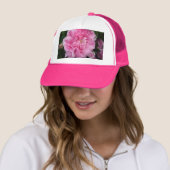 Roze  Roos bloemen Trucker Pet (In situ)