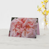 Roze Roos  bloemen Verjaardagkaart Kaart (Gele Bloem)