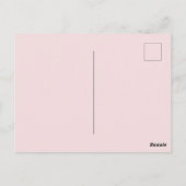 Roze Roos  bloemen Verjaardagkaart Ma Briefkaart (Achterkant)