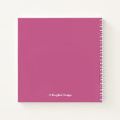  roze roos bloemenaanpasbare Angela naam Notitieboek (Achterkant)