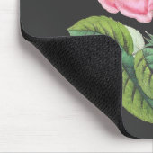 Roze roos bloemend modern muismat (Hoek)