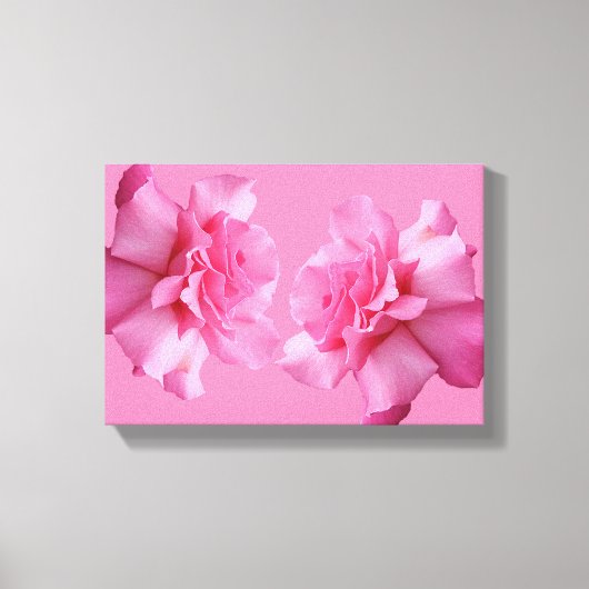 roze roos bloemeneenvoudige moderne kunst canvas afdruk (Voorkant)