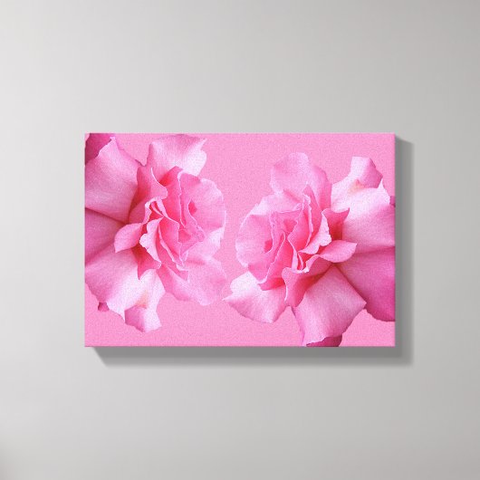  roze roos bloemeneenvoudige moderne kunst canvas afdruk (Voorkant)