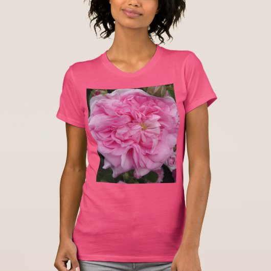 Roze  Roos bloementuin Vrouwen T-shirt (Voorkant)