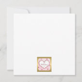 Roze Roos Bloemhartenvorm Valentijnsdag Cadeaus (Achterkant)