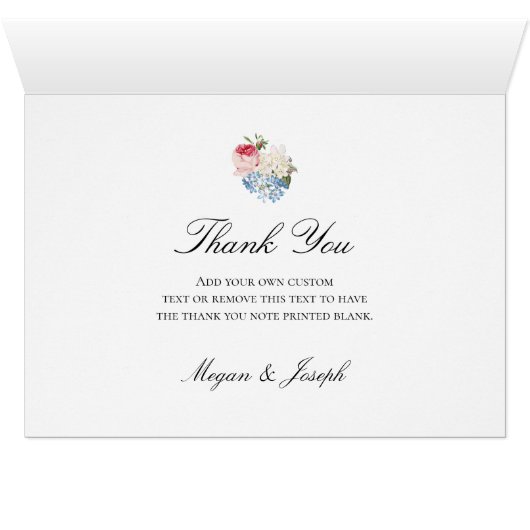  roze roos bloemig dank u (Binnen Horizontaal (Onder))