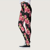 Roze roos bloemig leggings (Links)