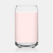 Roze roos bloemig moderne pastel blikvorm glas (Achterkant)