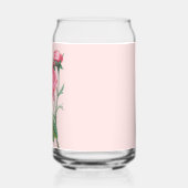 Roze roos bloemig moderne pastel blikvorm glas (Links)