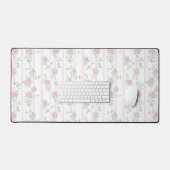 Roze Roos Bloemige Bureaumat (Keyboard & Muis)