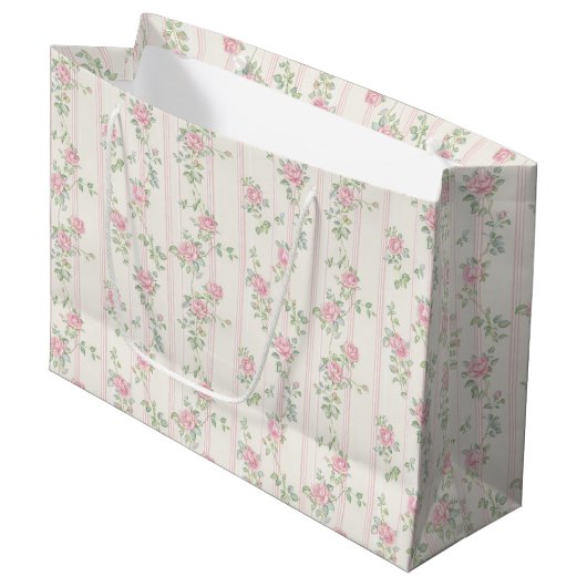 Roze Roos Bloemstuk Groot Cadeauzakje (Voorkant Gekanteld)