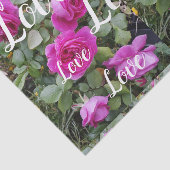 Roze Roos Bloemvederdag liefde Tissuepapier (Detail)