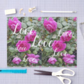 Roze Roos Bloemvederdag liefde Tissuepapier (Craft)