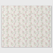 Roze Roos Bloemverpakkings Papier (Vlak)