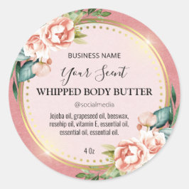 Roze  Roos Bodembutter Etiketten