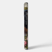 Roze Roos Border Collie iPhone / iPad hoesje (Achterkant / Links)