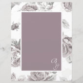 Roze roos Briefpapier (Voorkant)