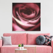 Roze Roos Canvas Afdruk (Insitu (Woonkamer))